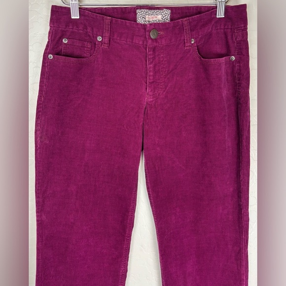 NEW J Crew Bootcut Corduroy Jeans Mid Rise Comfy Stretch 8R Purple 0968 - Picture 3 of 7